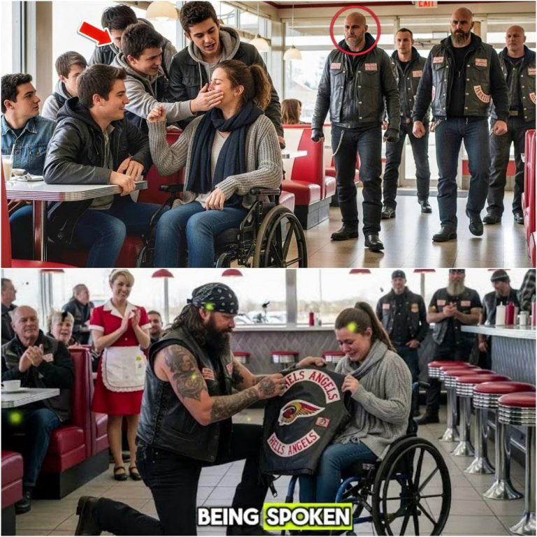 Bullies Slapped a Disabled Girl in a Diner — But an Hour Later, Everything Changed When Bikers Walked In