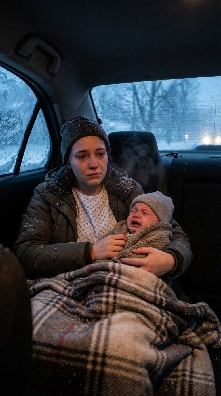 Two days after giving birth, I waited outside the hospital in the rain, bleeding and holding my baby. My parents arrived — and refused to take me home. “You should have thought about that before getting pregnant,” my mother said. The car drove away. I walked twelve miles through a storm to keep my child alive. Years later, a letter from my family came asking for help. They believed I was still the weak daughter they abandoned. What they didn’t know was that I had become the only one who could decide their fate.