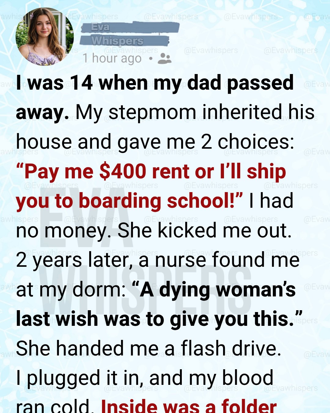 My Stepmom Kicked Me Out at 14—2 Years Later, Her Final Secret Changed Everything