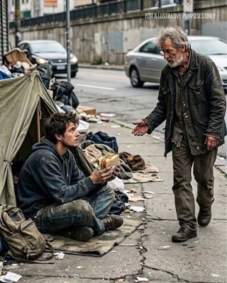 I Shared Half My Sandwich With A Homeless Man—The Next Morning, A Black Limo Pulled Up Beside My Tent.