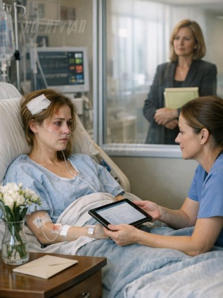 After a drunk driver sent me into emergency surgery, I spent nine days unconscious in the ICU while the family I had supported for years—flights, tuition, emergencies, all of it—left me behind and flew to Barcelona anyway on the vacation I’d been guilted into funding just weeks before. When I finally woke up, the chair beside my bed was empty, but a wilted white flower and an ivory envelope told a different story: someone had been there every day. Then my mother returned from Europe not with tears, but with questions about the hospital balance, and the receptionist calmly showed her the visitor log. I didn’t see her face when she read the name repeated over and over—but I heard what happened next, and I knew my accident had just uncovered something far older than betrayal…